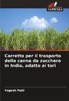 Carretto per il trasporto della canna da zucchero in India, adatto ai tori