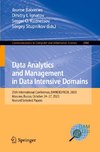 Data Analytics and Management in Data Intensive Domains