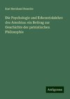 Die Psychologie und Erkenntnislehre des Arnobius: ein Beitrag zur Geschichte der patristischen Philosophie