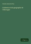 Conference de la geographie de l'Allemagne