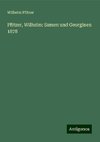 Pfitzer, Wilhelm: Samen und Georginen 1878