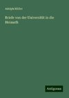 Briefe von der Universität in die Heimath