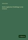 Briefe englischer Flüchtlinge in der Schweiz