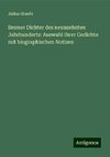 Bremer Dichter des neunzehnten Jahrhunderts: Auswahl ihrer Gedichte mit biographischen Notizen