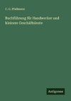 Buchführung für Handwerker und kleinere Geschäftsleute