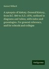 A synopsis of history. General history, from B.C. 800 to A.D. 1876, outlined in diagrams and tables; with index and genealogies. For general reference, and for schools and colleges