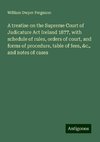 A treatise on the Supreme Court of Judicature Act Ireland 1877, with schedule of rules, orders of court, and forms of procedure, table of fees, &c., and notes of cases