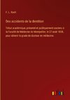 Des accidents de la dentition