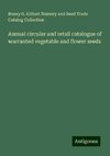 Annual circular and retail catalogue of warranted vegetable and flower seeds