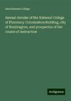 Annual circular of the National College of Pharmacy Colonization Building, city of Washington, and prospectus of the course of instruction