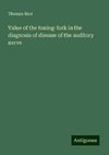 Value of the tuning-fork in the diagnosis of disease of the auditory nerve