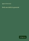 Della mortalità in generale