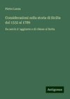 Considerazioni sulla storia di Sicilia dal 1532 al 1789