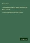 Considerazioni sulla storia di Sicilia dal 1532 al 1789