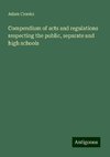 Compendium of acts and regulations respecting the public, separate and high schools