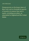 Commentaries on the lunacy laws of New York: and on the judicial aspects of insanity at common law and in equity, including procedure, as expounded in England and the United States