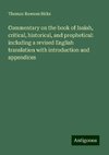 Commentary on the book of Isaiah, critical, historical, and prophetical: including a revised English translation with introduction and appendices