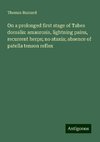 On a prolonged first stage of Tabes dorsalis: amaurosis, lightning pains, recurrent herps; no ataxia; absence of patella tenson reflex