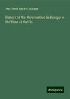 History of the Reformation in Europe in the Time of Calvin