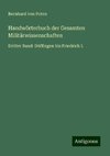 Handwörterbuch der Gesamten Militärwissenschaften