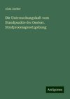 Die Untersuchungshaft vom Standpunkte der Oesterr. Strafprocessgesetzgebung