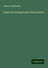 Essay concerning Anglo-Saxon poetry