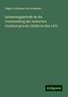 Erinnerungsschrift an die Versammlung der deutschen Ornithologen im Görlitz im Mai 1870