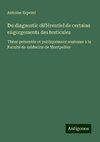 Du diagnostic différentiel de certains engorgements des testicules