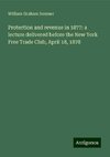 Protection and revenue in 1877: a lecture delivered before the New York Free Trade Club, April 18, 1878