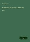 Miscellany of Hebrew Literature