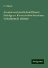 Aus dem nordwestlichen Böhmen: Beiträge zur Kenntniss des deutschen Volkslebens in Böhmen