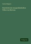 Geschichte der morgenländischen Völker im Altertum