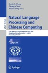 Natural Language Processing and Chinese Computing