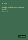 Annalen des Königreichs Italien 1861 bis 1863