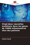 Vingt-deux nouvelles mutations dans les gènes de l'ARNt mitochondrial chez des patients