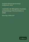 Jahrbücher der Königlichen Akademie gemeinnütziger Wissenschaften zu Erfurt