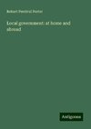 Local government: at home and abroad