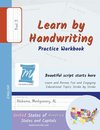 Learn by Handwriting, Practice Workbook - United States of America, States and Capitals - Print, Level 3