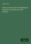 Sollen und sein in ihrem Verhältniss zu einander: eine Studie zur Kritik Herbarts