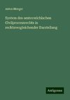 System des oesterreichischen Civilprocessrechts in rechtsvergleichender Darstellung