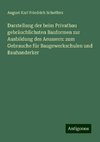 Darstellung der beim Privatbau gebräuchlichsten Bauformen zur Ausbildung des Aeussern: zum Gebrauche für Baugewerkschulen und Bauhanderker