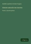 Histoire naturelle des insectes