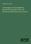 Vorlesungen aus der analytische Geometrie der geraden Linie, des Punktes und des Kreisen in der Ebene