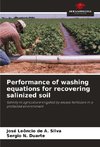 Performance of washing equations for recovering salinized soil