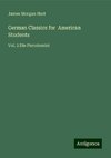 German Classics for  American Students