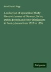 A collection of upwards of thirty thousand names of German, Swiss, Dutch, French and other immigrants in Pennsylvania from 1727 to 1776