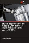 Studio approfondito del modulo CAM di ProE e implementazione dei concetti CIM.