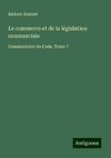 Le commerce et de la législation commerciale