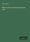 Histoire de la commune de Paris en 1871