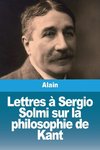 Lettres à Sergio Solmi sur la philosophie de Kant